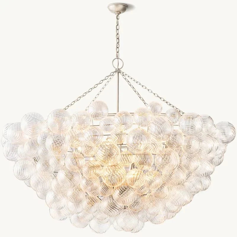 Taluma Round Glass Ball Chandelier 66"D