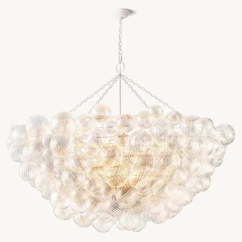 Taluma Round Glass Ball Chandelier 66"D