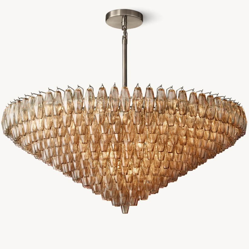 Tara Round Tiered Chandelier 62''D