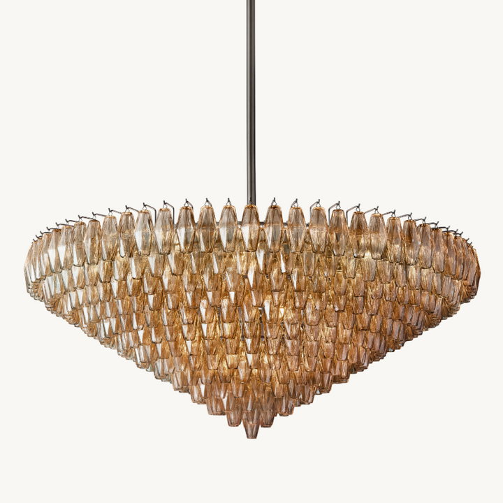 Tara Round Tiered Chandelier 62''D