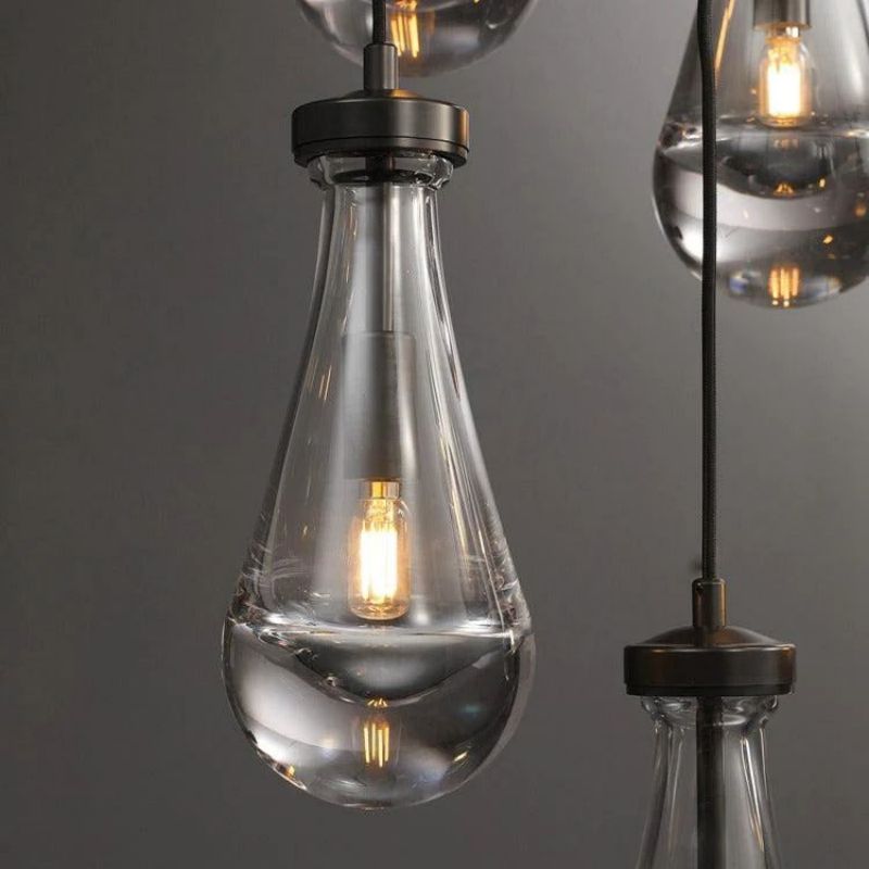 Teardrop  Round Chandelier 18"