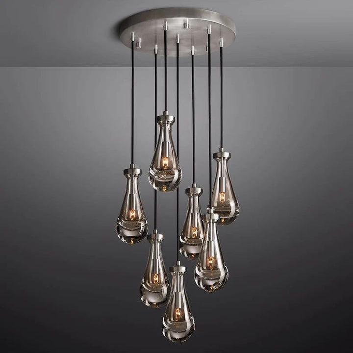 Teardrop  Round Chandelier 18"