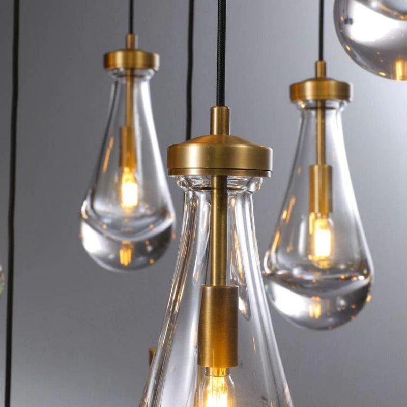 Teardrop Round Chandelier 36"