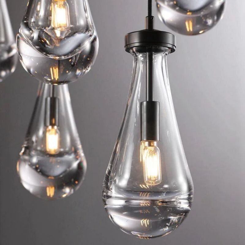 Teardrop Round Chandelier 36"