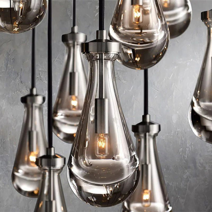 Teardrop Round Chandelier 36"