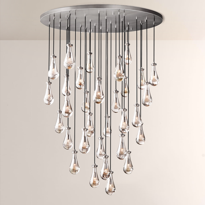 Teardrop Round Chandelier 60"