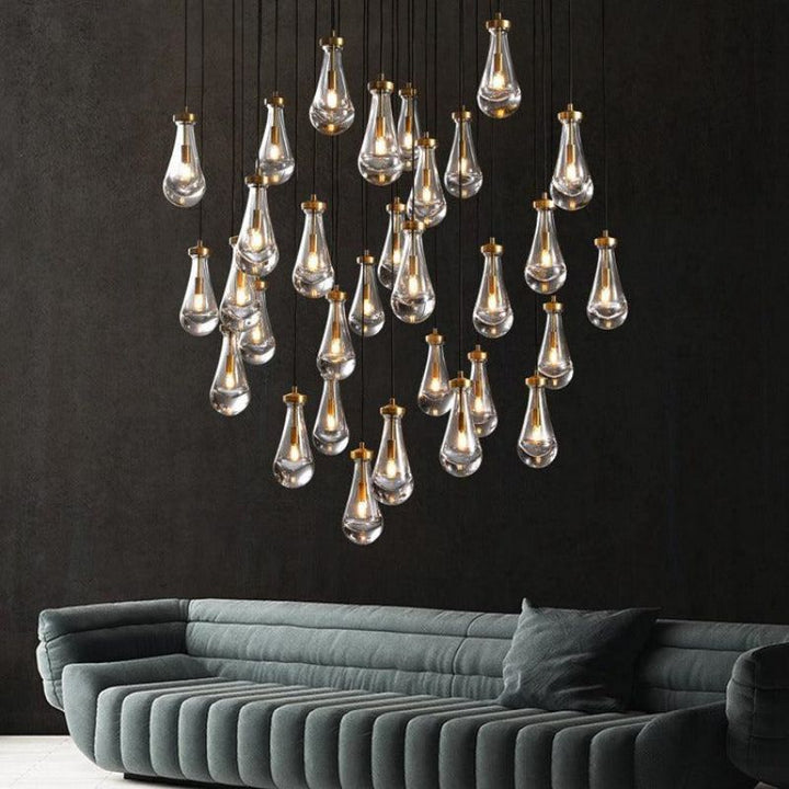 Teardrop Round Chandelier 60"