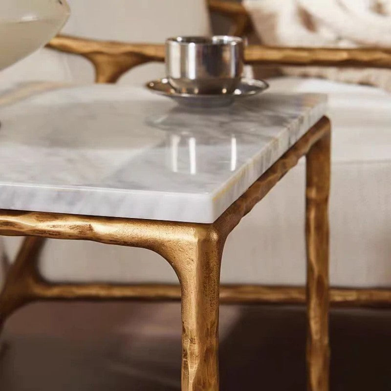 Thades Rectangle Marble Coffee Table