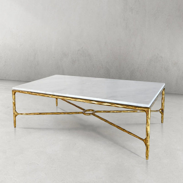 Thades Rectangle Marble Coffee Table