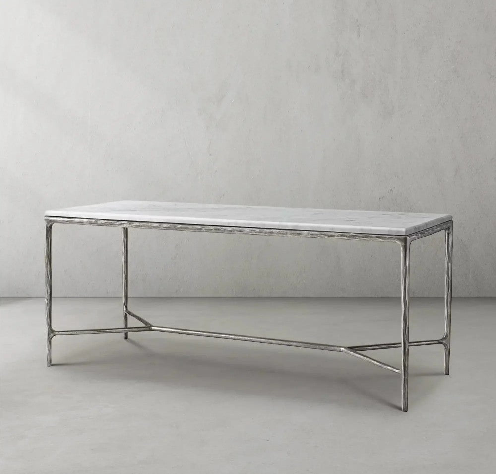 Thades  Rectangle Marble Desk