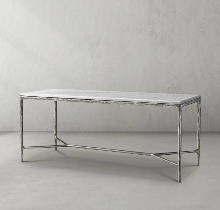 Thades  Rectangle Marble Desk