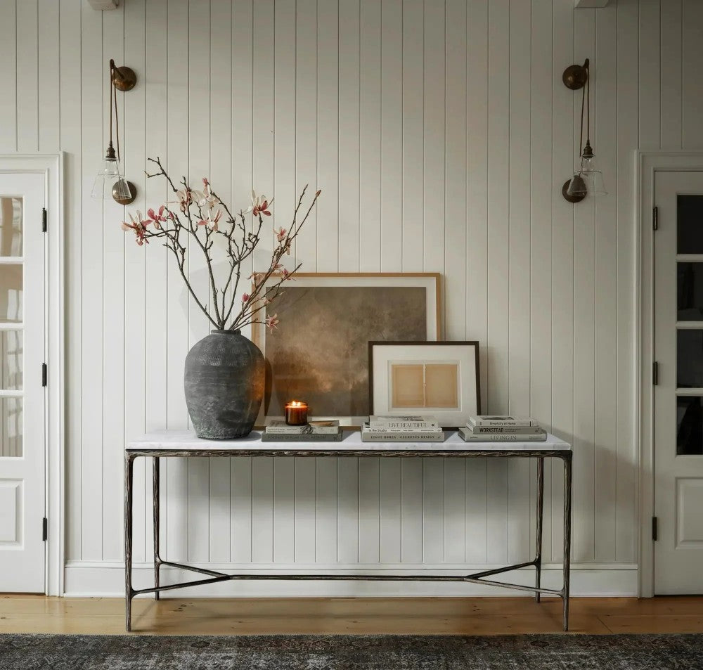 Thades  Rectangle Marble Desk