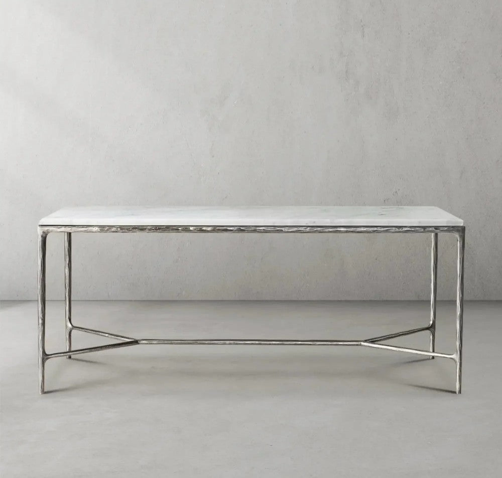 Thades  Rectangle Marble Desk