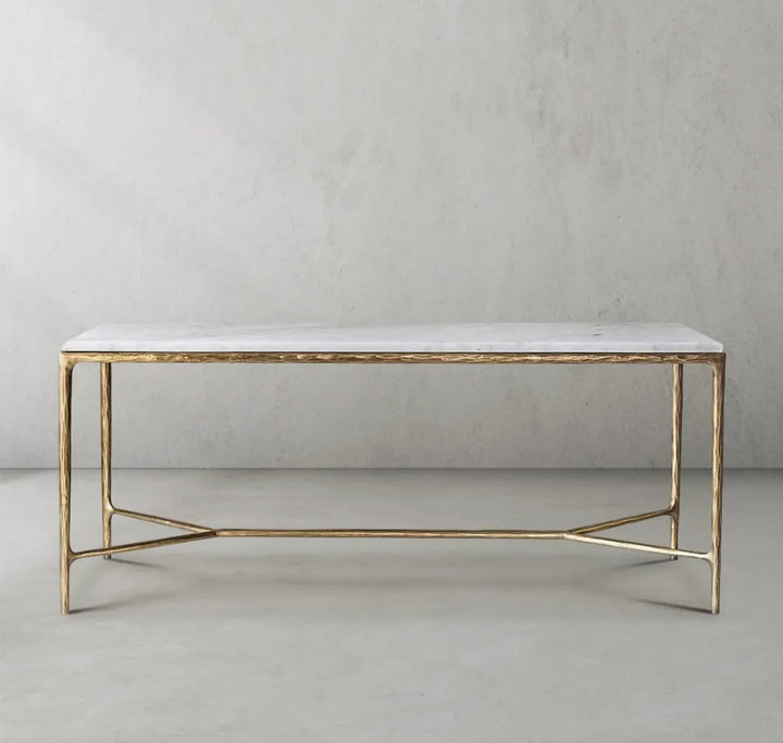 Thades  Rectangle Marble Desk