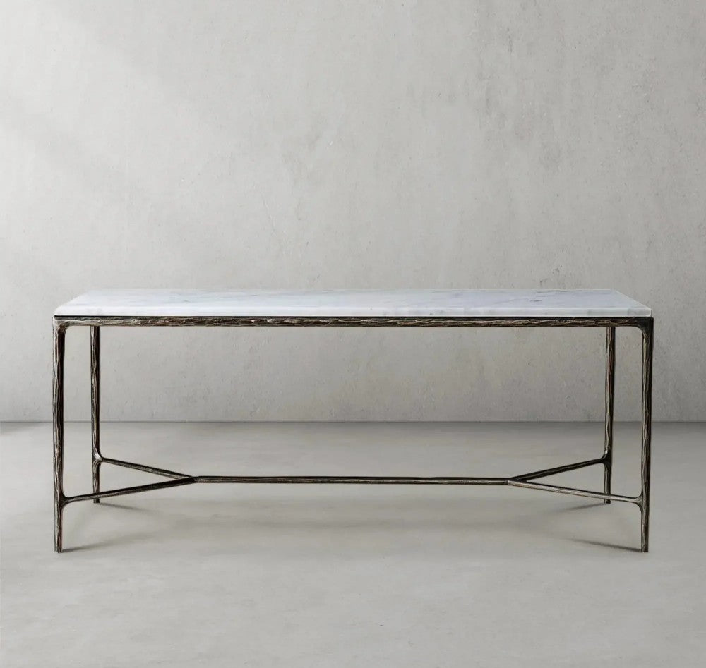 Thades  Rectangle Marble Desk