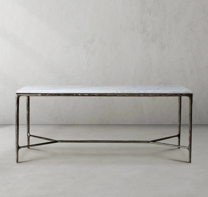 Thades  Rectangle Marble Desk
