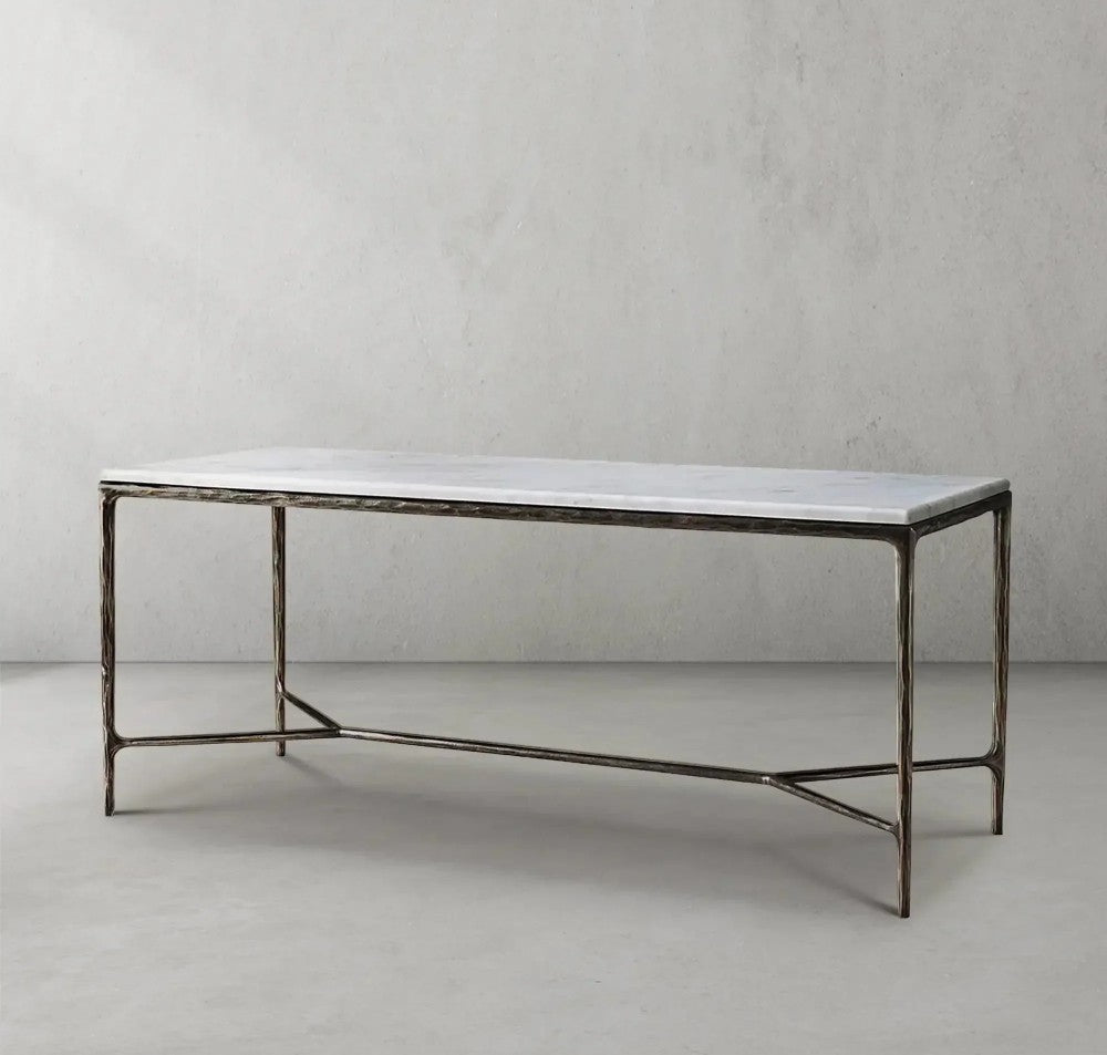 Thades  Rectangle Marble Desk