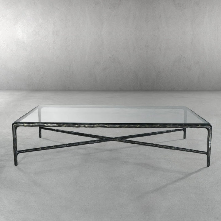 Thades Square Glass Coffee Table