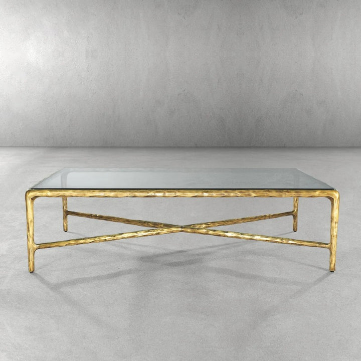 Thades Square Glass Coffee Table