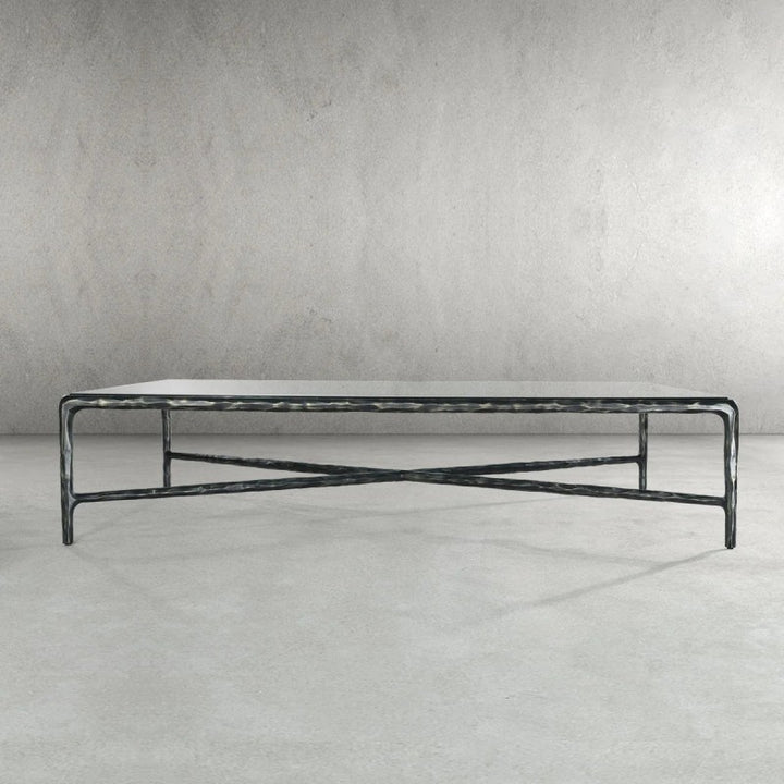Thades Square Glass Coffee Table