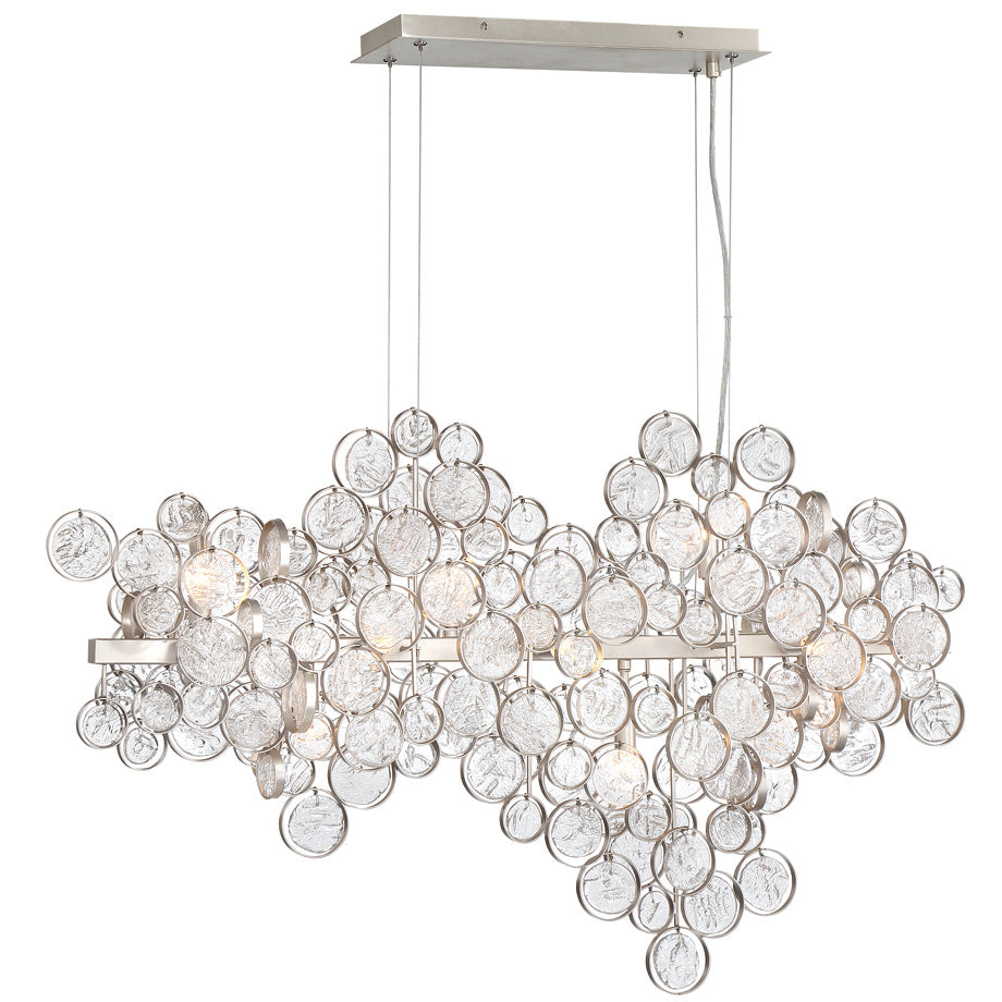 Mirella Trento Clustered Glass Linear Chandelier