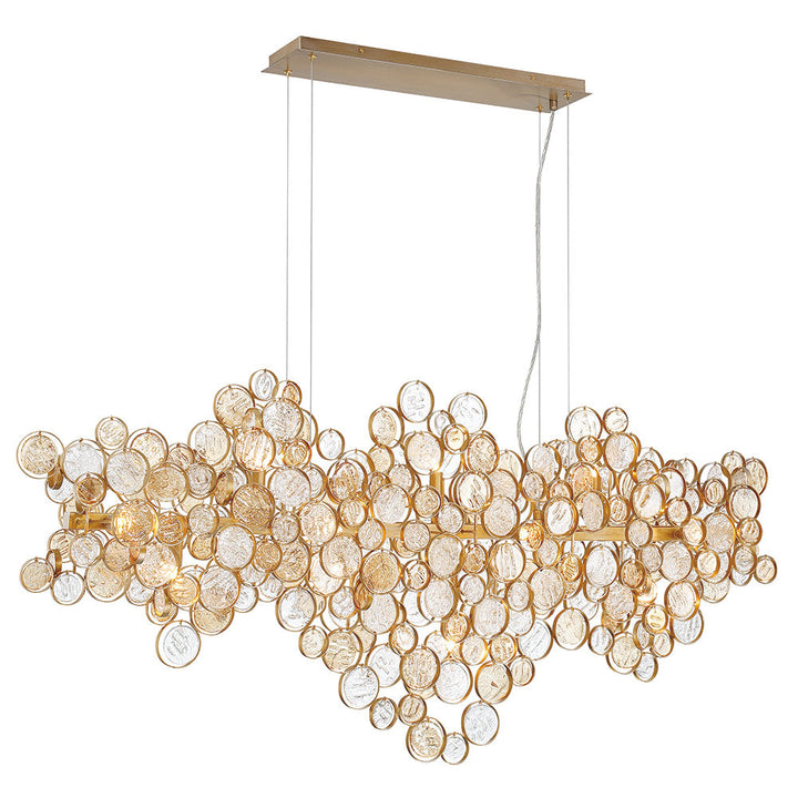 Mirella Trento Clustered Glass Linear Chandelier