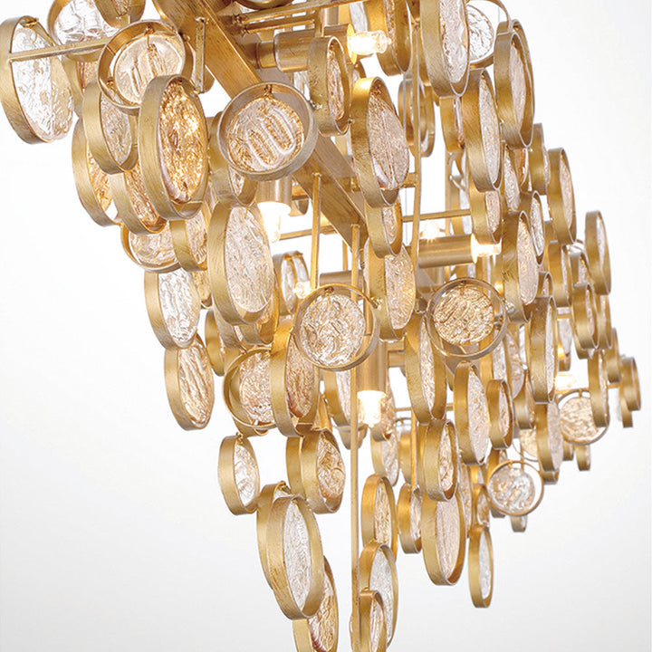 Mirella Trento Clustered Glass Linear Chandelier