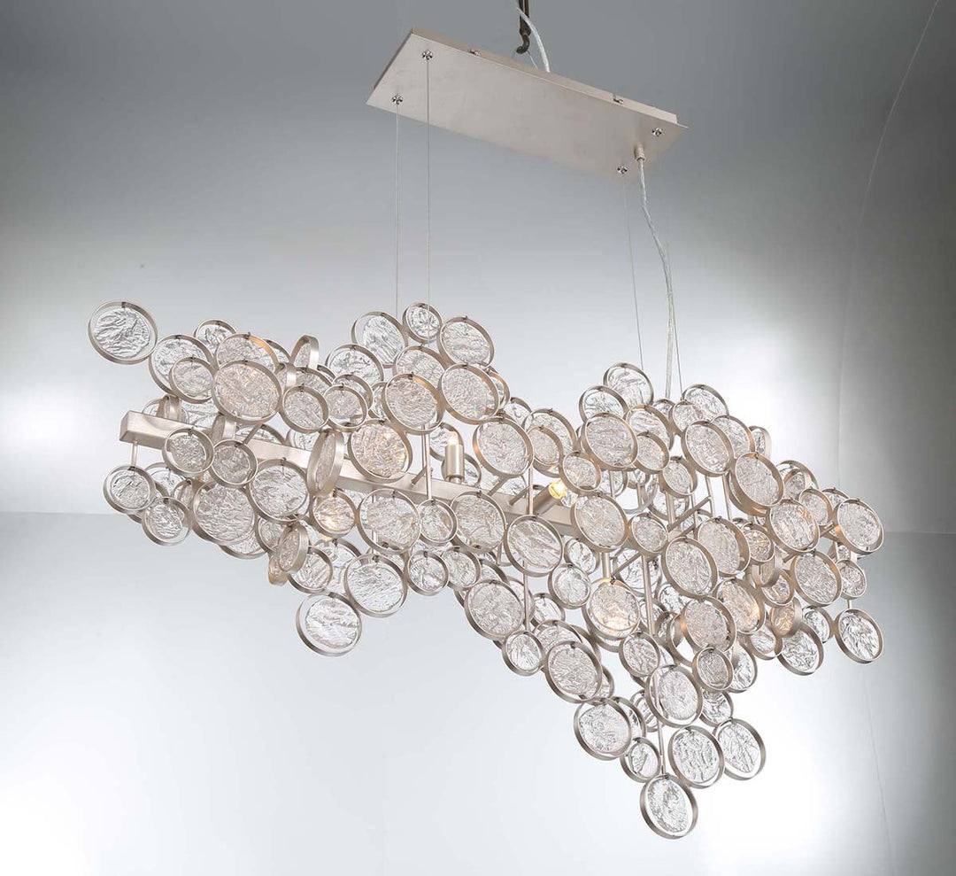 Mirella Trento Clustered Glass Linear Chandelier