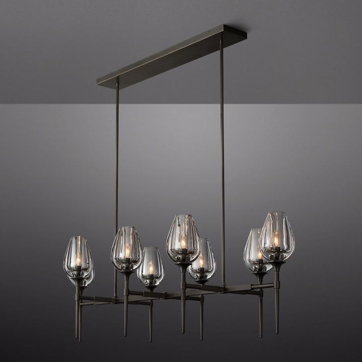 Tulip Linear Chandelier 52"