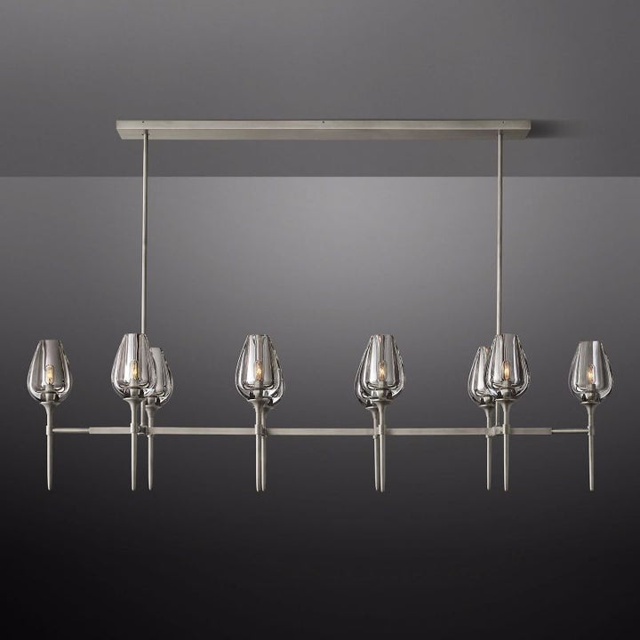 Tulip Linear Chandelier 65"