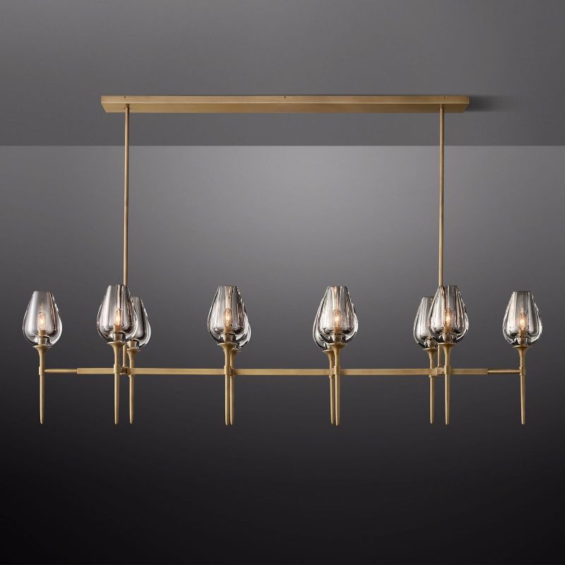 Tulip Linear Chandelier 65"