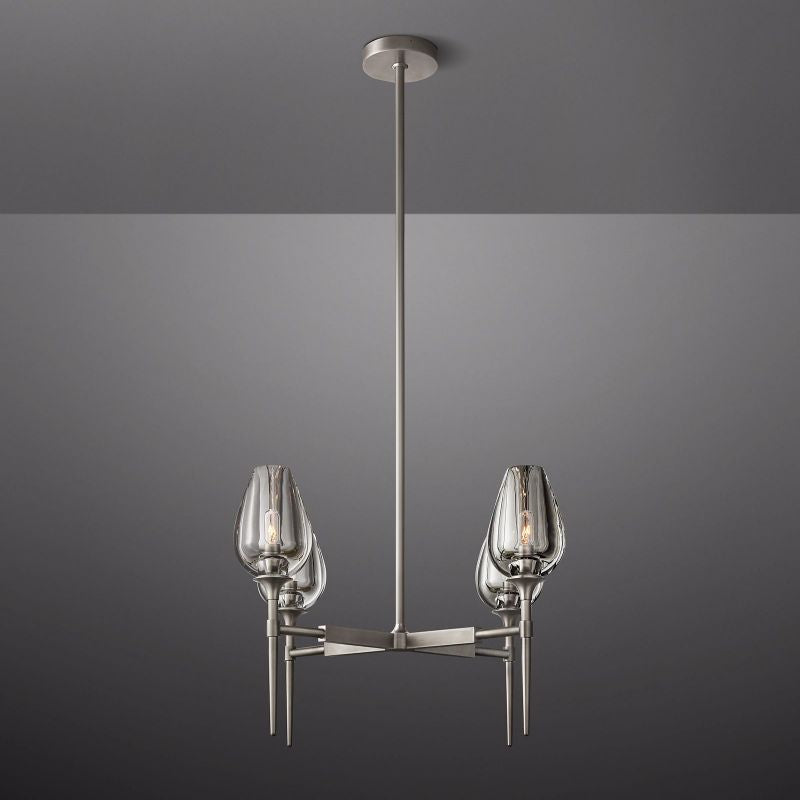 Tulip Round Chandelier 27"