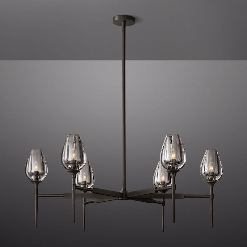 Tulip Round Chandelier 42"