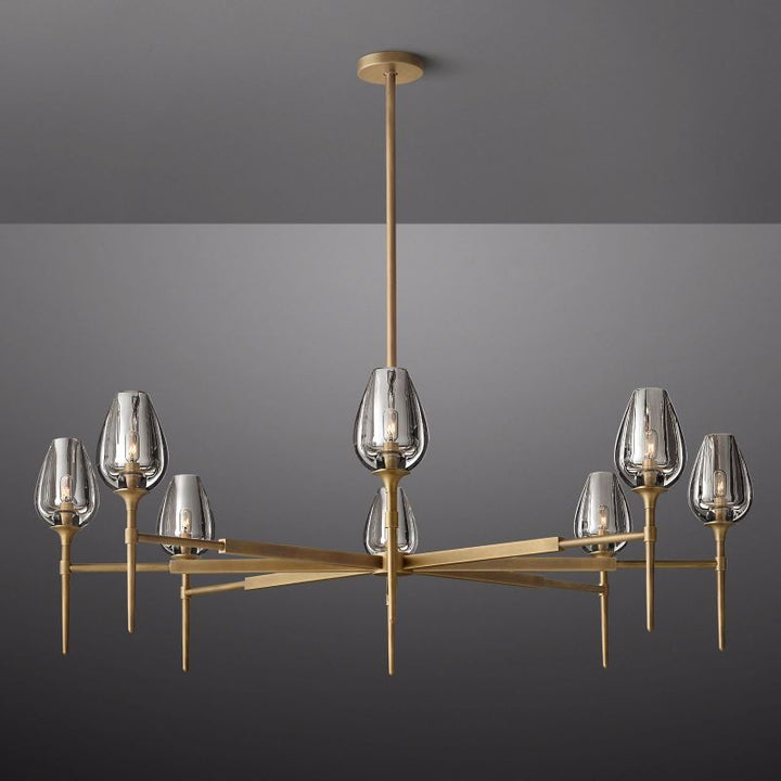 Tulip Round Chandelier 54"