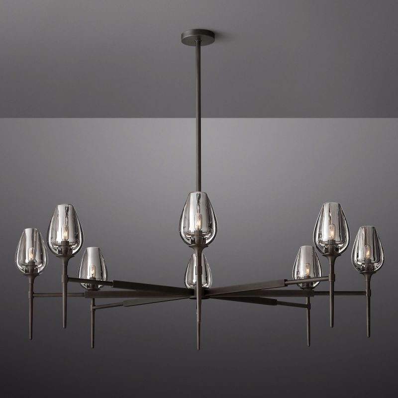 Tulip Round Chandelier 54"