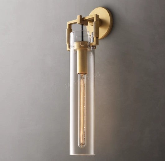 Funda Glass Cylinder Sconce 16"