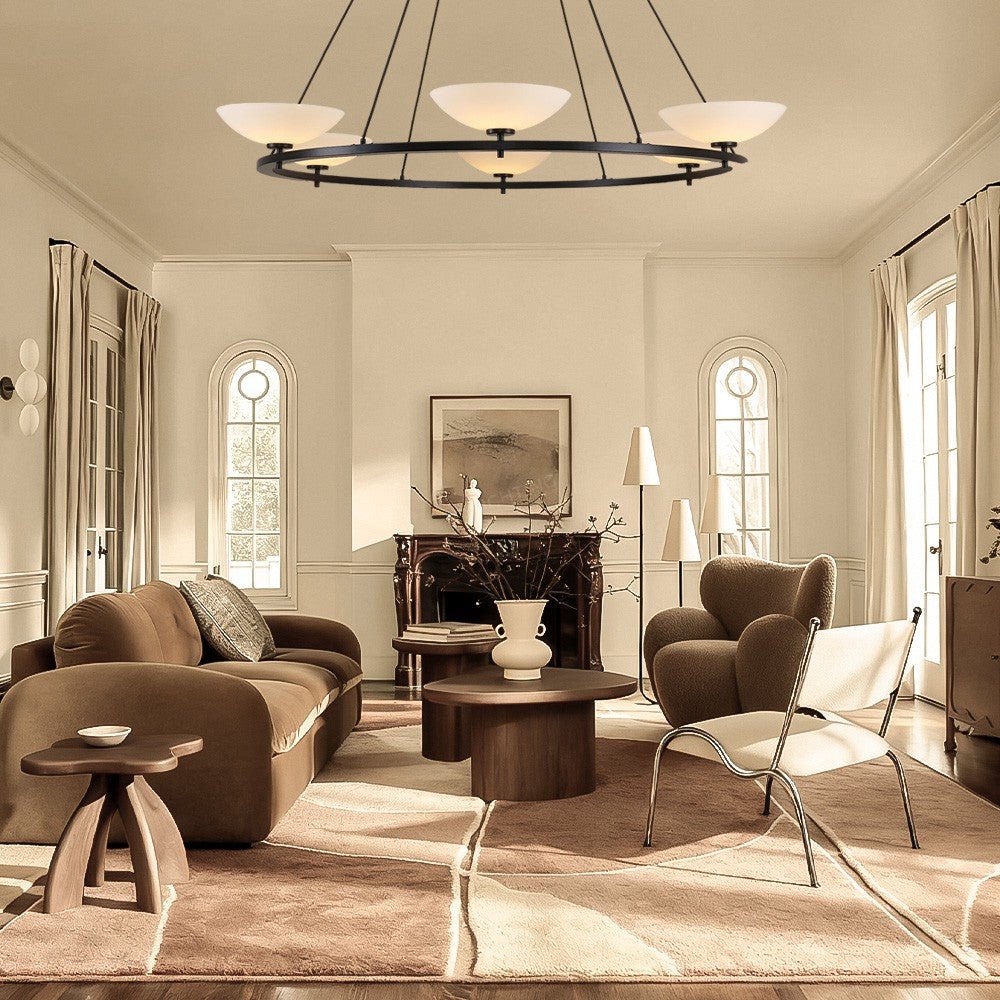Vernor Round Chandelier 60"D