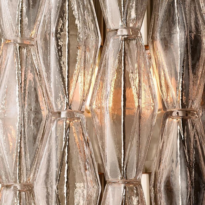 Vicky Clear Glass Grand Bedroom Wall Sconce