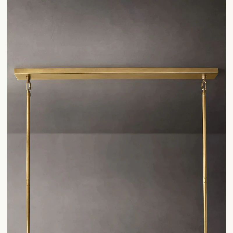 Vicky Smoke Glass Tiered Rectangular Chandelier 74" For Living Room