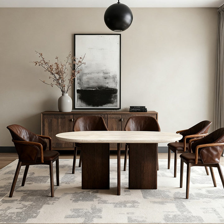 Vivora Cross-Base Rectangular Dining Table