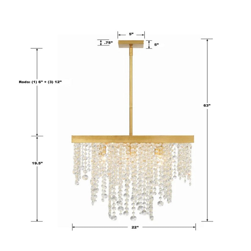 Willham Square 8 Light Chandelier