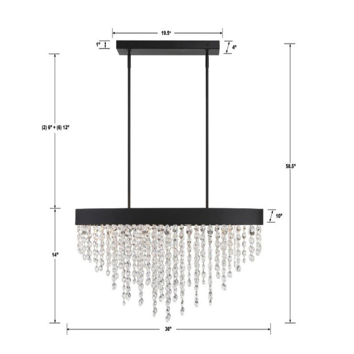 Willham Linear 8 Light Chandelier