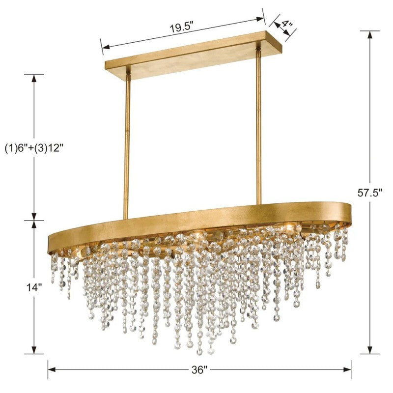 Willham Linear 8 Light Chandelier