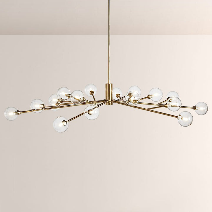 Apolo Glass Globe Round Chandelier