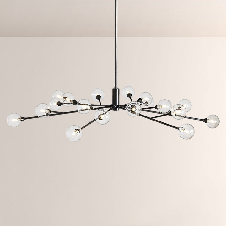 Apolo Glass Globe Round Chandelier