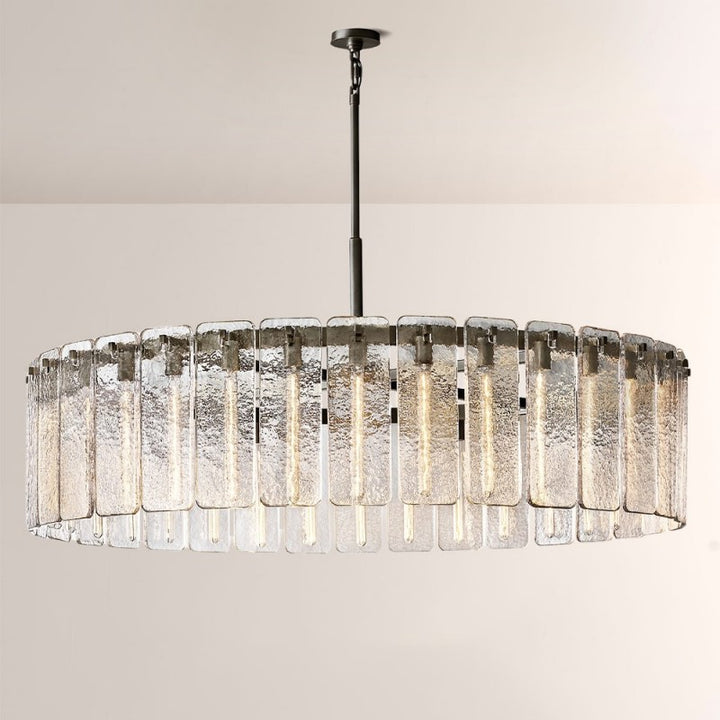 Belamette Glass Round Chandelier 60"D