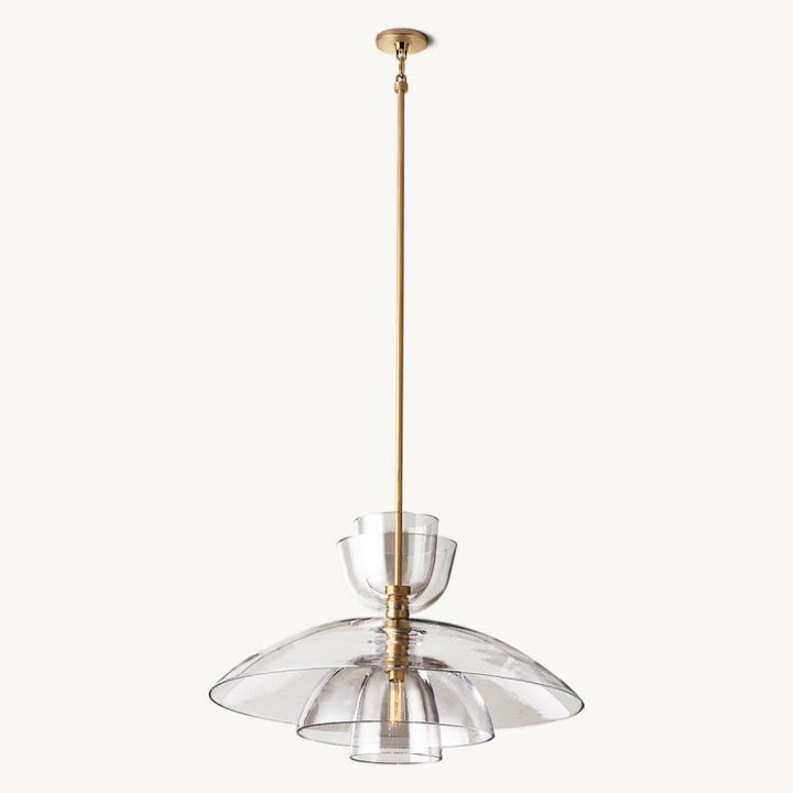 Bloom Clear Glass Cloche Grand Pendant