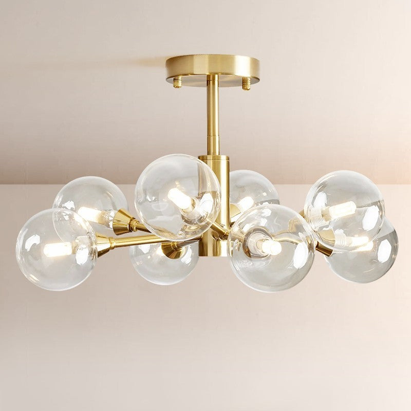 Apolo Glass Globe Flushmount