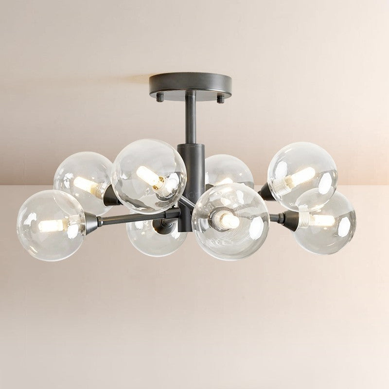 Apolo Glass Globe Flushmount