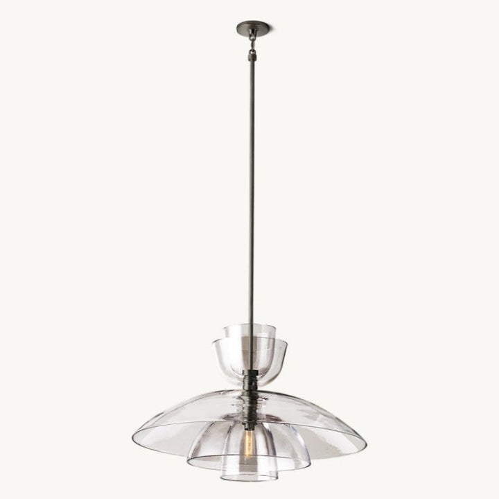 Bloom Clear Glass Cloche Grand Pendant